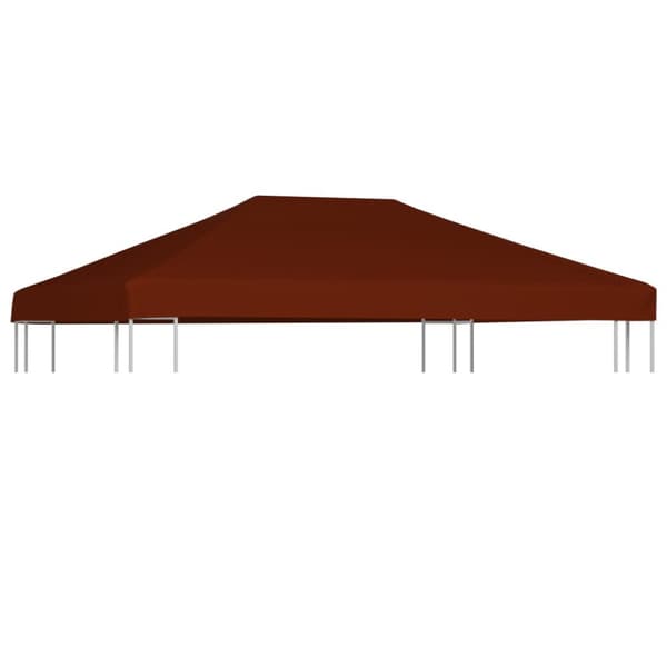 The Living Store Paviljongtak 310 g/m² 3x4 m terrakotta - Tak till partytält & lusthus