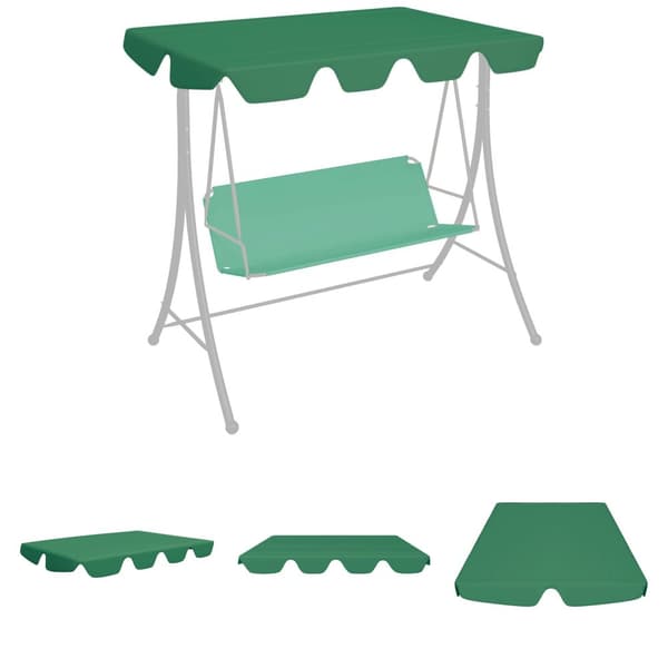 The Living Store baldakin til havegynge 188/168x145/110 cm grøn -  Festtelte & havepavilloner – tage