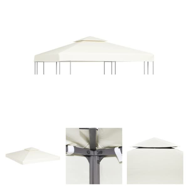 The Living Store baldakin til pavillon 3x3 m 310 g/m² cremehvid -  Festtelte & havepavilloner – tage