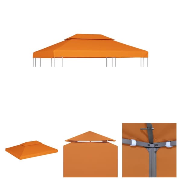 The Living Store Paviljongtak 310 g/m² 3 x 4 m orange -  Tak till partytält & lusthus