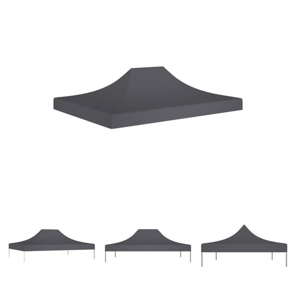 The Living Store Tak till partytält 4x3 m antracit 270 g/m² -  Tak till partytält & lusthus