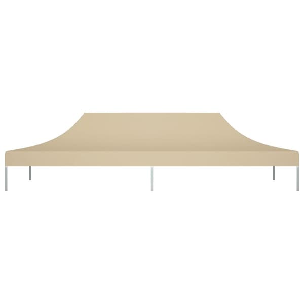 The Living Store Tak till partytält 6x3 m beige 270 g/m² - Tak till partytält & lusthus