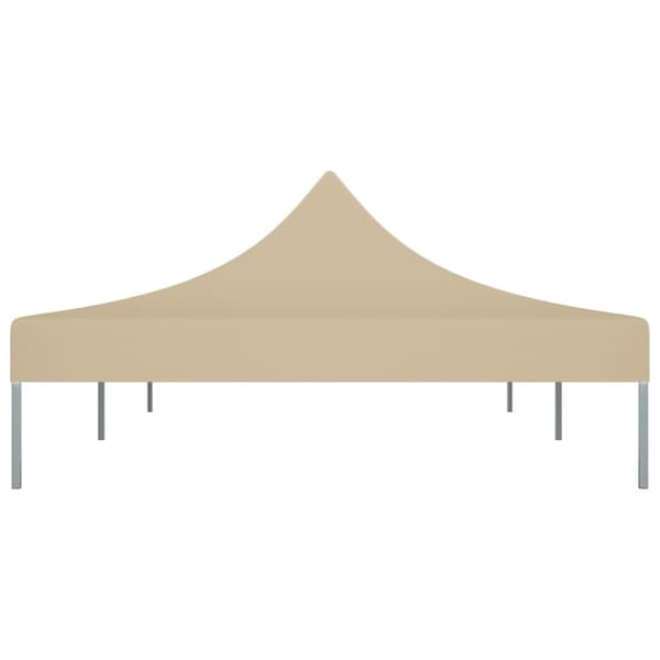 The Living Store Tak till partytält 6x3 m beige 270 g/m² - Tak till partytält & lusthus