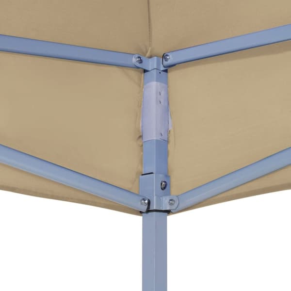 The Living Store Tak till partytält 6x3 m beige 270 g/m² - Tak till partytält & lusthus