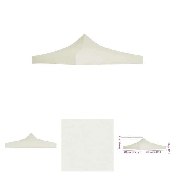 The Living Store Juhlateltan katto 3x3 m kerma -  Katosten & huvimajojen irtokatot