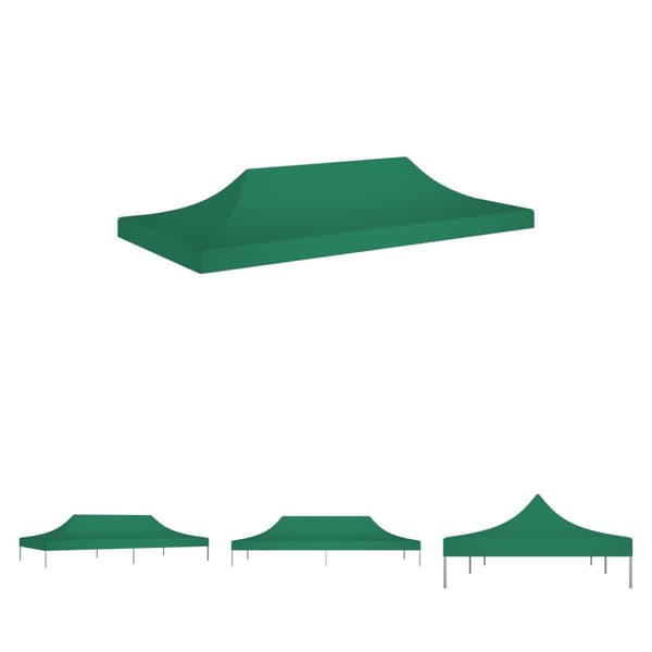 The Living Store tag til festtelt 6x3 m 270 g/m² grøn -  Festtelte & havepavilloner – tage