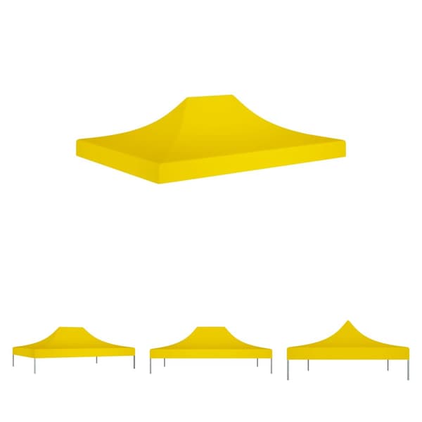 The Living Store tag til festtelt 4x3 m 270 g/m² gul -  Festtelte & havepavilloner – tage