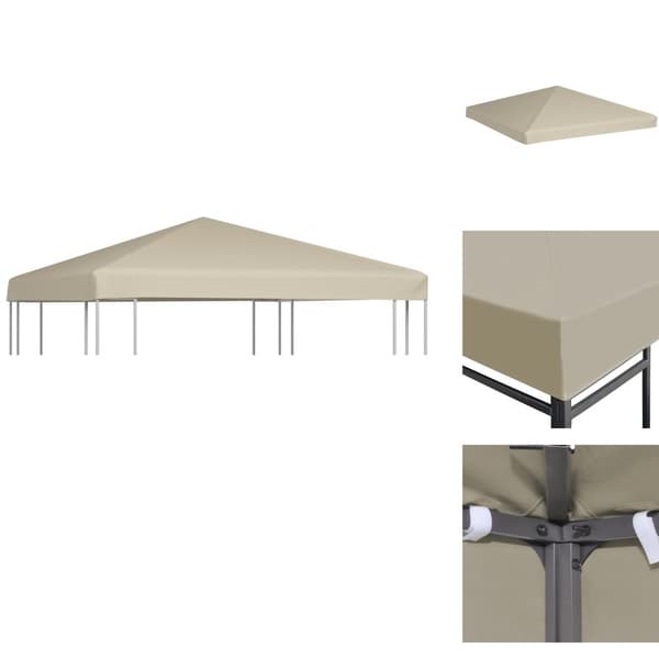 Festtelte & havepavilloner – tage - Living pavillontopdække 310 g/m² 3x3 m beige
