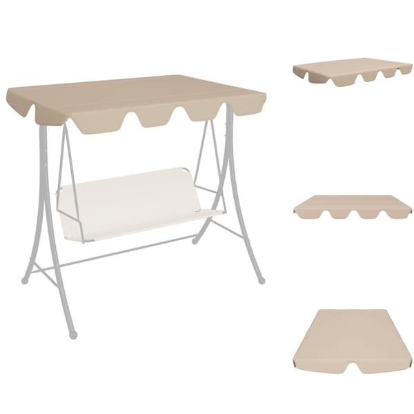 Festtelte & havepavilloner – tage - Living baldakin til havegynge 188/168x145/110 cm beige