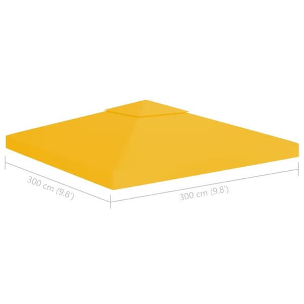 Katosten & huvimajojen irtokatot - Living 2-kerroksinen huvimajan katto 310 g/m² 3x3 m keltainen