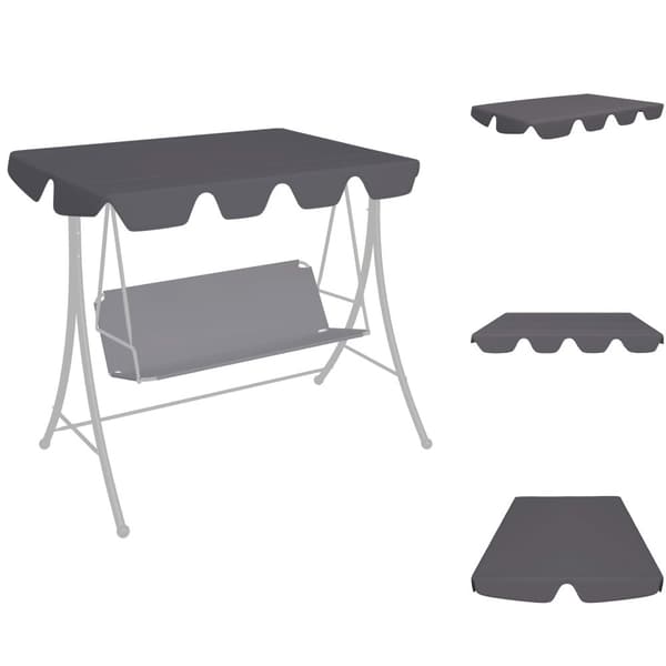 Tak till partytält & lusthus - Living Reservtak för hammock antracit 150/130x105/70cm