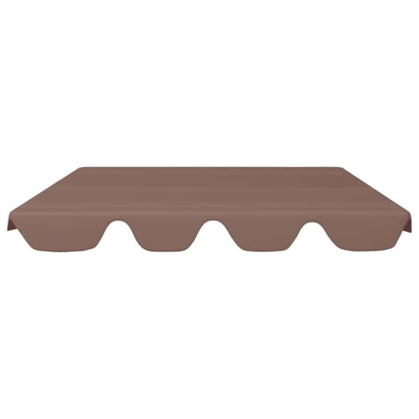 Festtelte & havepavilloner – tage - Living baldakin til havegynge 150/130x105/70 cm brun