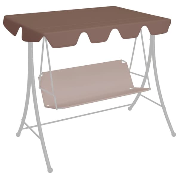 Festtelte & havepavilloner – tage - Living baldakin til havegynge 150/130x105/70 cm brun