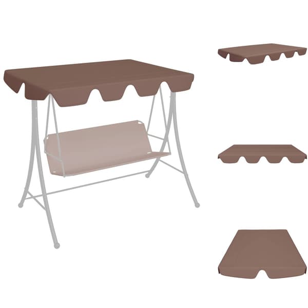 Tak till partytält & lusthus - Living Reservtak för hammock brun 150/130x105/70 cm