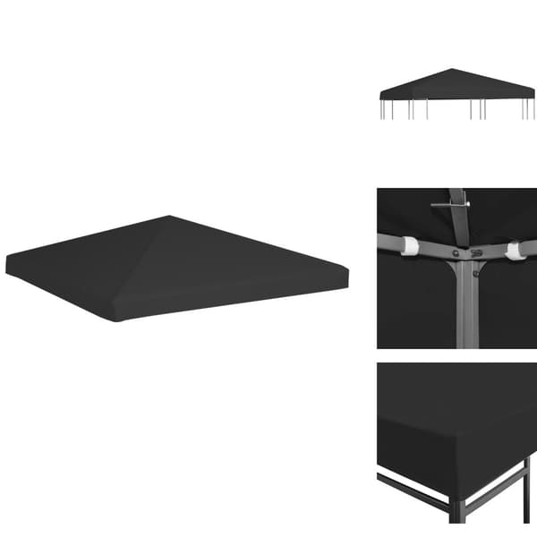Tak till partytält & lusthus - Living Paviljongtak 270 g/m² 3x3 m svart