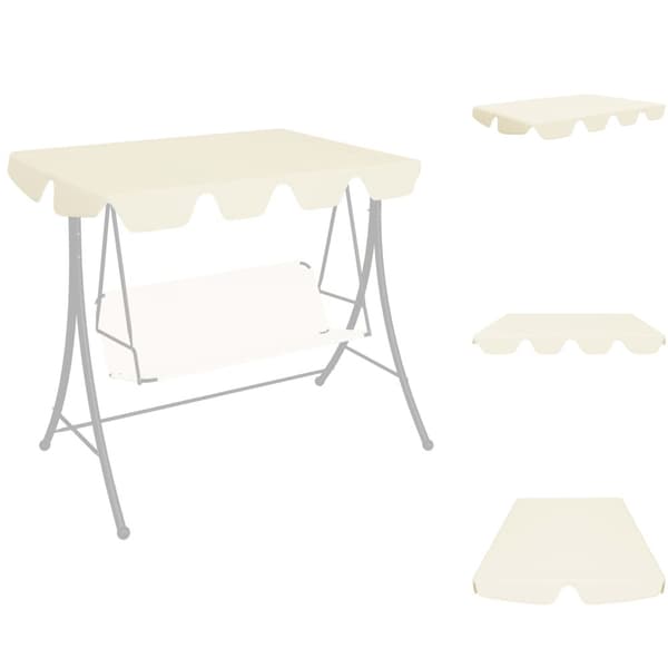Tak till partytält & lusthus - Living Reservtak för hammock gräddvit 150/130x105/70 cm