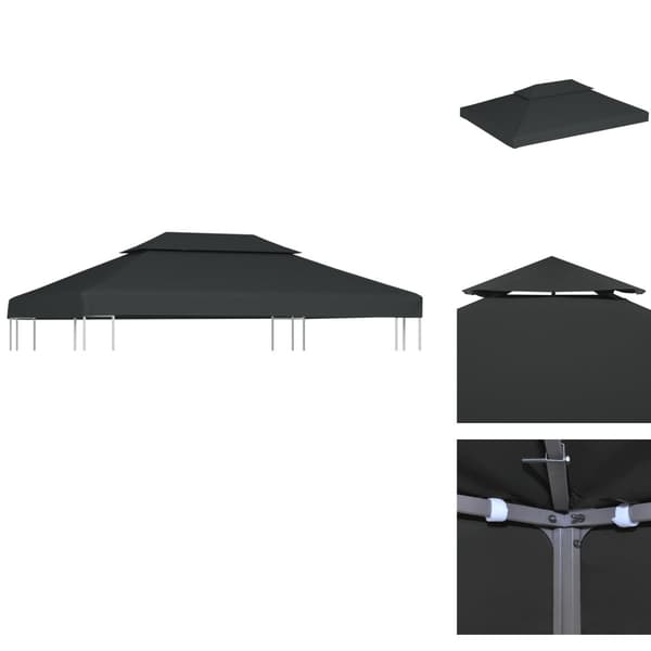 Katosten & huvimajojen irtokatot - Living Kaksikerroksinen huvimajan katto 310 g / m² 4x3 m antrasiitti