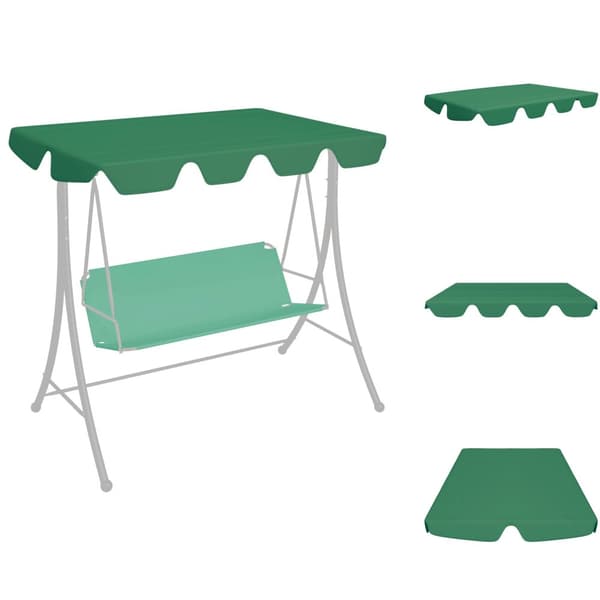 Festtelte & havepavilloner – tage - Living baldakin til havegynge 188/168x145/110 cm grøn