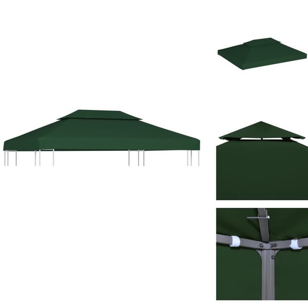 Tak till partytält & lusthus - Living Paviljongtak 310 g/m² 3 x 4 m grön