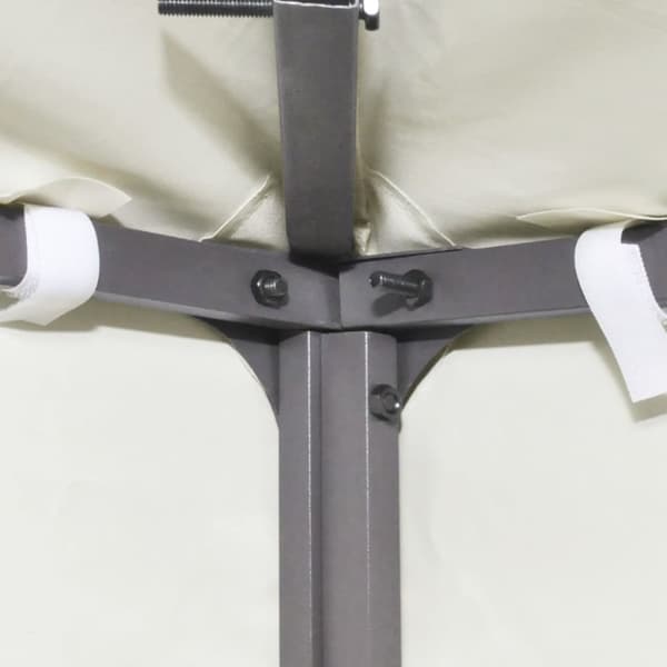 Festtelte & havepavilloner – tage - Living pavillontopdække 310 g/m² 3 x 3 m cremehvid