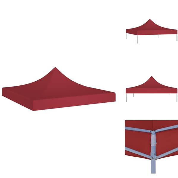 Katosten & huvimajojen irtokatot - Living Juhlateltan katto 3x3 m viininpunainen 270 g/m²