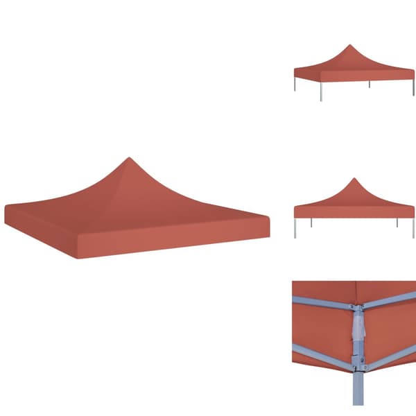 Katosten & huvimajojen irtokatot - Living Juhlateltan katto 3x3 m terrakotta 270 g/m²