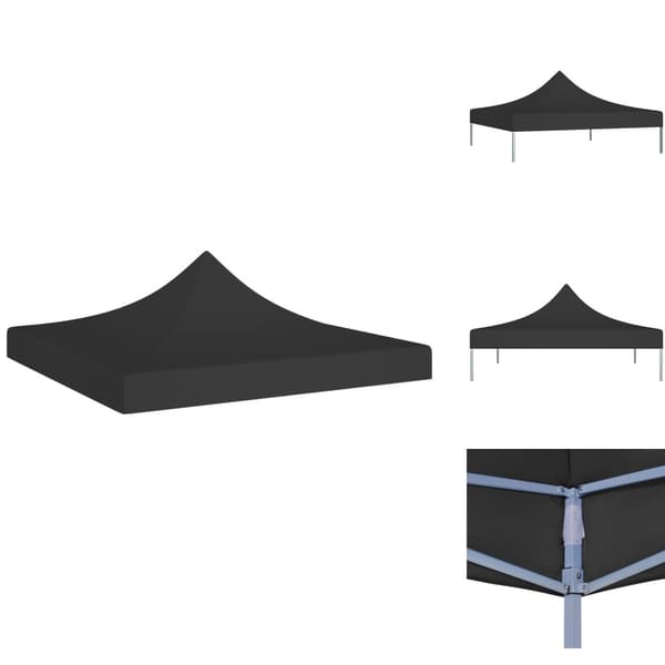 Tak till partytält & lusthus - Living Tak till partytält 3x3 m svart 270 g/m²