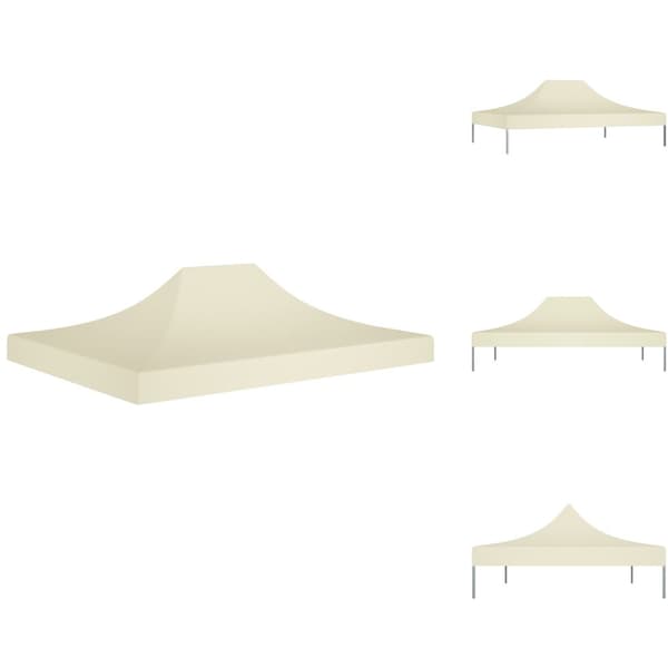Festtelte & havepavilloner – tage - Living tag til festtelt 4x3 m 270 g/m² cremefarvet