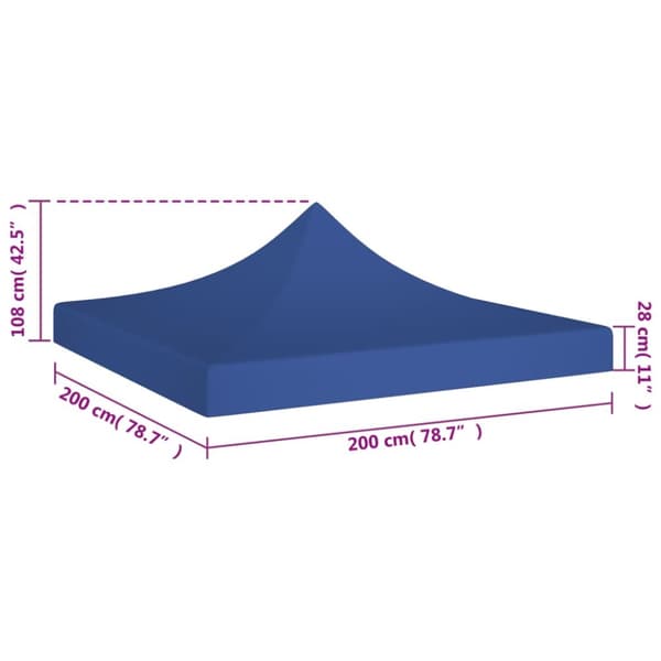Katosten & huvimajojen irtokatot - Living Juhlateltan katto 2x2 m sininen 270 g/m²