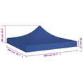 Pikkukuva 6 / 6: Katosten & huvimajojen irtokatot - Living Juhlateltan katto 2x2 m sininen 270 g/m²