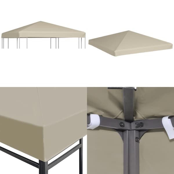 Paviljongtak 310 g/m² 3x3 m beige - Paviljong - Paviljonger - Home & Living