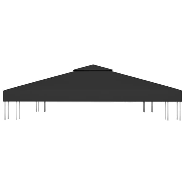 2-kerroksinen huvimajan katto 310 g/m² 3x3 m musta - Huvimaja - Huvimajat - Home & Living