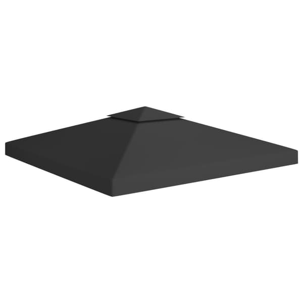 2-kerroksinen huvimajan katto 310 g/m² 3x3 m musta - Huvimaja - Huvimajat - Home & Living