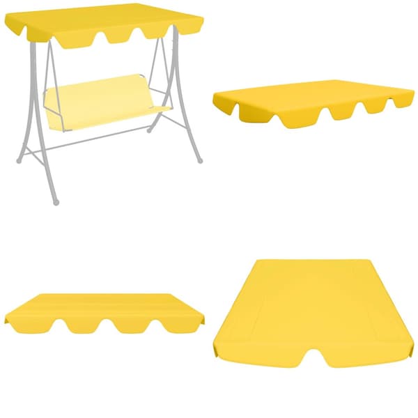 Baldakin til havegynge 188/168x145/110 cm gul - Baldakin - Baldakiner - Home & Living