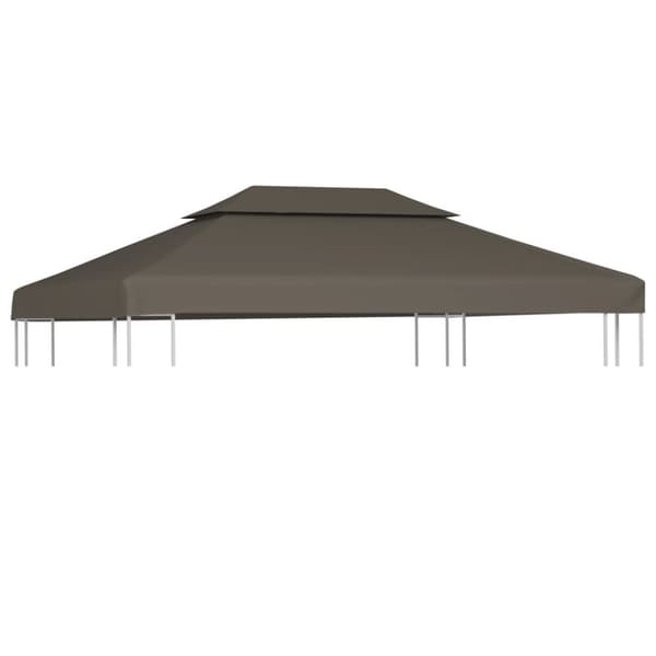 Huvimajan katto 2 kerrosta 310 g / m² 4x3 m harmaanruskea - Huvimaja - Huvimajat - Home & Living