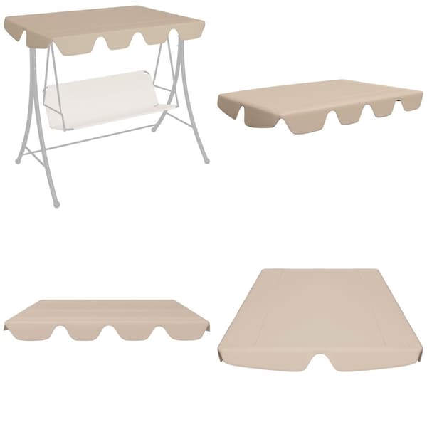 Baldakin til havegynge 150/130x105/70 cm beige - Baldakin - Baldakiner - Home & Living