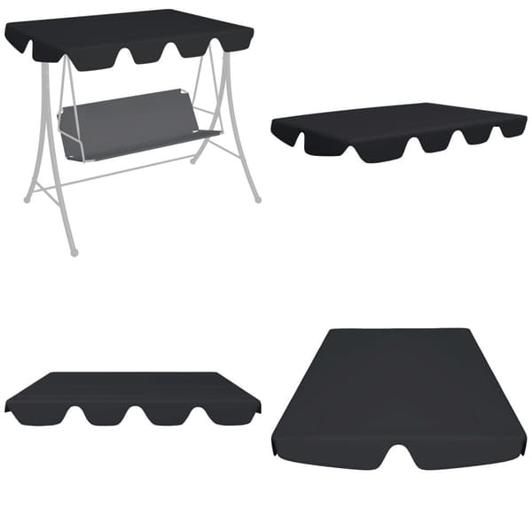 Reservtak för hammock svart 150/130x105/70 cm - Tak - Hammock Tak - Home & Living