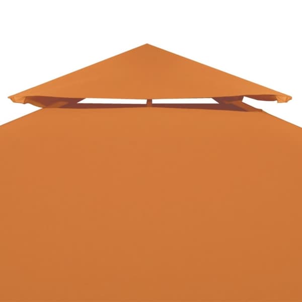 Huvimajan vaihtokatto 3 x 3 m kangas 310 g/m² oranssi - Paviljonki - Paviljongit - Home & Living
