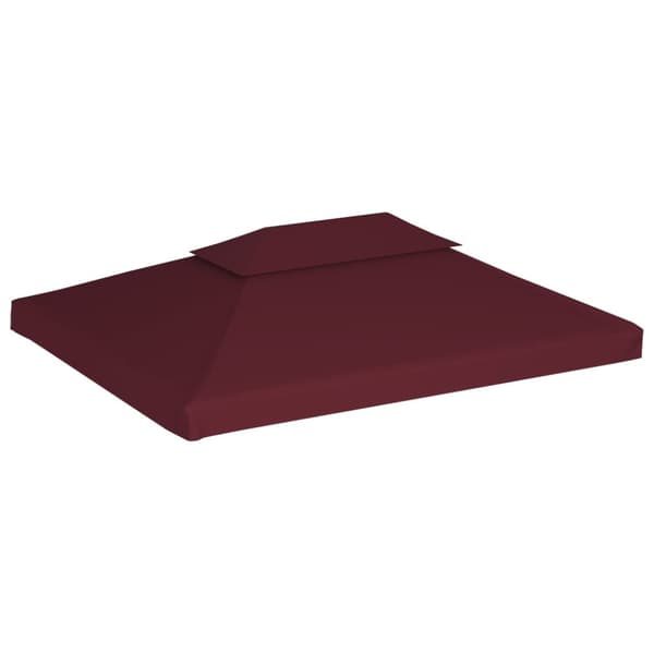 Huvimajan katto 2 kerrosta 310 g/m² 4x3 m viininpunainen - Huvimaja - Huvimajat - Home & Living