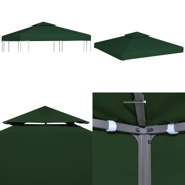 Huvimajan vaihtokatto 310 g/m² Vihreä 3 x 3 m - Paviljonki - Paviljongit - Home & Living