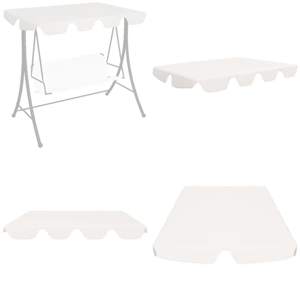 Baldakin til havegynge 188/168x145/110 cm hvid - Baldakin - Baldakiner - Home & Living