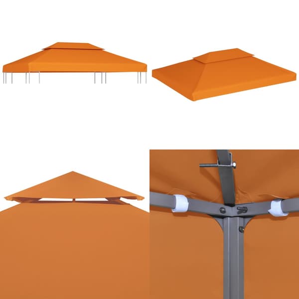 Baldakin til havepavillon 3x4 m 310 g/m² orange - Pavillonbaldakin - Pavillonbaldakiner - Home & Living