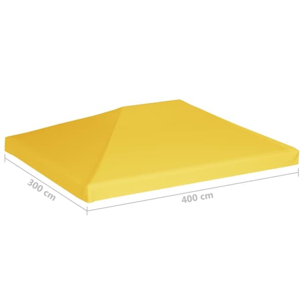 Huvimajan katto 270 g /m² 4x3 m keltainen - Huvimaja - Huvimajat - Home & Living