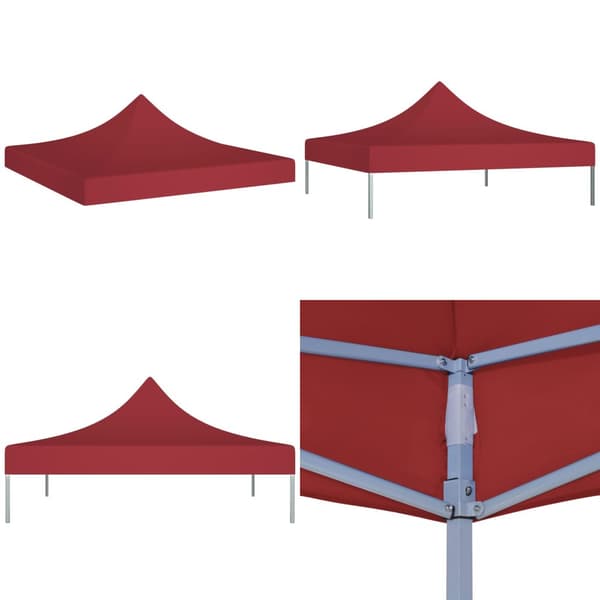 Tak till partytält 3x3 m vinröd 270 g/m² - Tak Tält - Tak Partytält - Home & Living