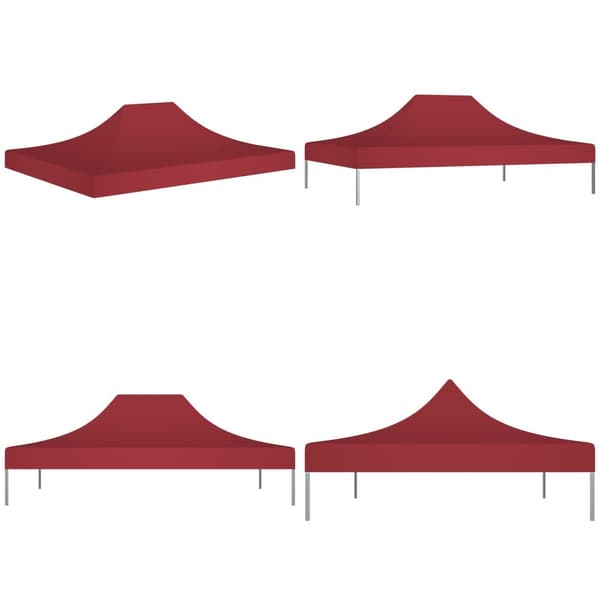 Juhlateltan katto 4x3 m viininpunainen 270 g/m² - Juhlateltan Katto - Juhlateltan Katot - Home & Living