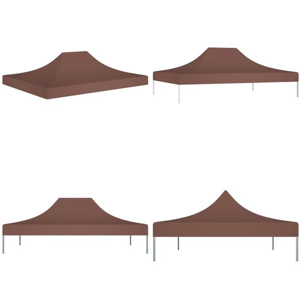Juhlateltan katto 4x3 m ruskea 270 g/m² - Juhlateltan Katto - Juhlateltan Katot - Home & Living