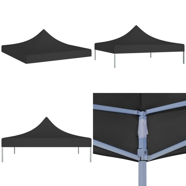 Tak till partytält 3x3 m svart 270 g/m² - Tak Tält - Tak Partytält - Home & Living