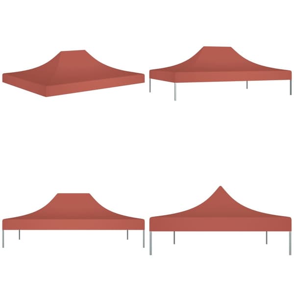 Tak till partytält 4x3 m terrakotta 270 g/m² - Tak Tält - Tak Partytält - Home & Living