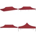 Pikkukuva 1 / 7: Juhlateltan katto 6x3 m viininpunainen 270 g/m² - Juhlateltan Katto - Juhlateltan Katot - Home & Living