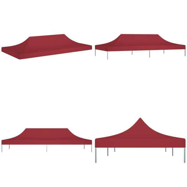 Juhlateltan katto 6x3 m viininpunainen 270 g/m² - Juhlateltan Katto - Juhlateltan Katot - Home & Living